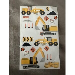 VTG 2002‎ Mrs. Grossman's Heavy Equipment Dimensional Stickers Yellow Vehicles